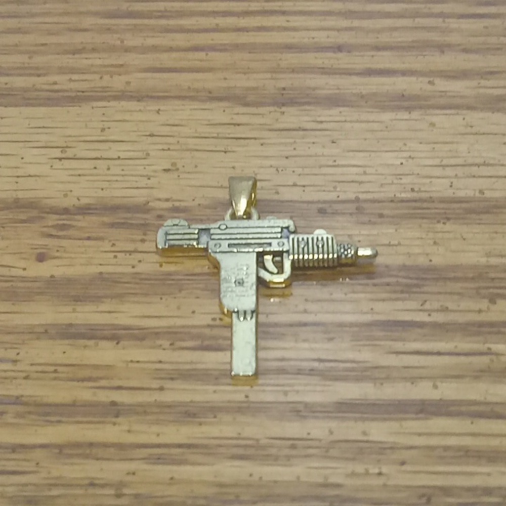 COPY - 316 stainless steel uzi pendant